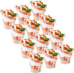 Orion Set 12 Kunststoff Einwegschalen mit 180ml Fassungsvermögen Transparente
