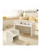Kids Desk Made of Beige Melamine 71x40x50cm