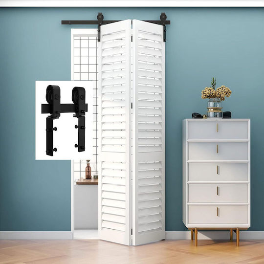 Sliding Door Mechanism 100cm Black