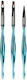 Set 3 Manicure Brushes Sensopro Milano Blue