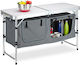 Relaxdays Aluminum Table for Camping Folding 70x47x120cm Silver
