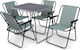 Vilde Masă De Picnic Din Aluminiu Pliabilă 54x44.5x72.5cm Gri