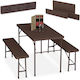 Relaxdays Campingmöbel Klapptisch 73x61x120cm 3...