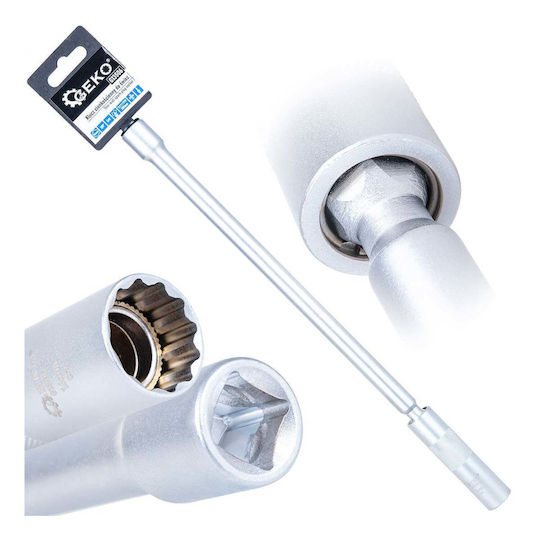 Cheie Bujiu Biți cu Cap Hexagonal Lung 14mm 3/8" 310mm Articulație Cardanică Pereți Subțiri Crv Geko