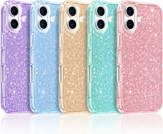 5 Броя Калъф Glitter 3в1 Iphone 17 Pro Max