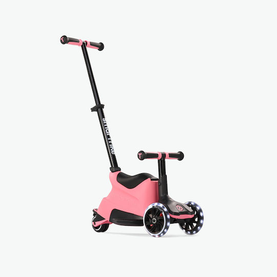 SmarTrike Kids Scooter Foldable Xtend Ride-on 4-Wheel with Seat Pink