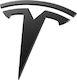 Black Matte Emblem Cover Spigen Front Tesla Model Y Juniper Acp11155