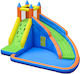 Homeone Inflatable Fun Castle Castle with Trampoline and Slide for Ages 3-10