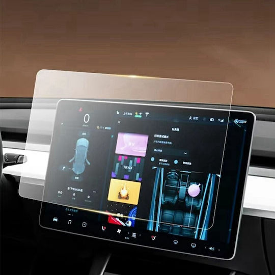Tempered Glass Gps Navigation System Tesla Model 3 Y 2023-2025 15.4 Inch