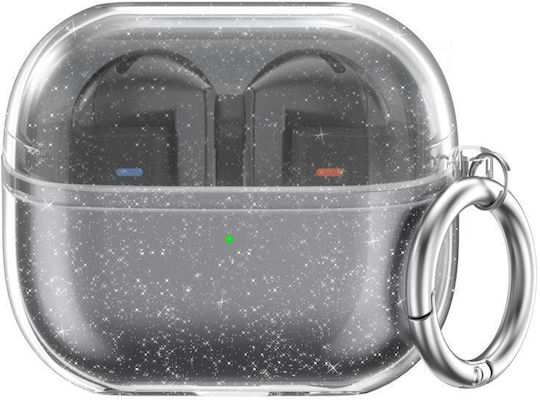 Husă Pentru Căști Tpu Rezistentă La Șocuri Samsung Galaxy Buds 3/3 Pro Ahastyle Wg162 Transparentă Cu Sclipici