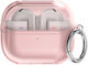 TPU Earbuds Case Shockproof Samsung Galaxy Buds 3/3 Pro Ahastyle WG162 Transparent Pink