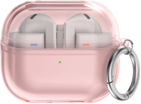 TPU Earbuds Case Shockproof Samsung Galaxy Buds 3/3 Pro Ahastyle WG162 Transparent Pink