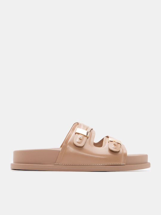 Flache Sandalen Für Damen Flatforms Beiges