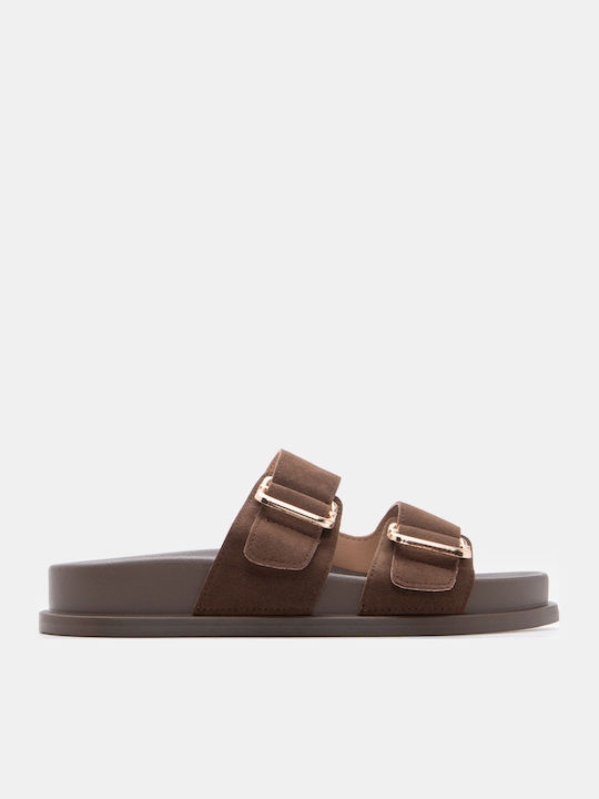Luigi Women's Flat Sandals Flatforms Brown