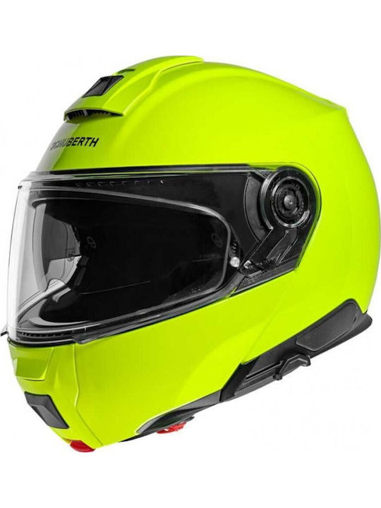 Schuberth C5 Fluo Yellow Κράνος Μηχανής Flip-Up...