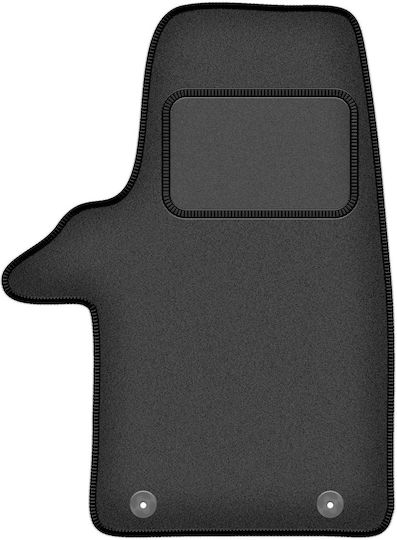 Velour Driver Mat Vw Transporter T5 Van 2 Rows 2003-2015 Graphite