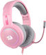 Redragon H270 Mento On Ear Gaming Headset με σύνδεση 3.5mm Ροζ