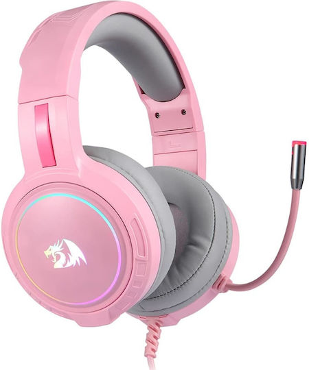 Redragon H270 Mento On Ear Gaming Headset με σύνδεση 3.5mm Ροζ