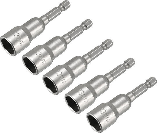 Goizper Magnetische Steckdosen Sechsecke mit Rahmen Gastgeber HEX 1/4 Zoll Set 5Stücke