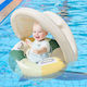 Swimtrainer Life Jacket with Sunshade Green Kids Inflatable for Sea