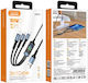 Jokade USB to Lightning / Type-C Cable Μαύρο 1.2m 2222222261009
