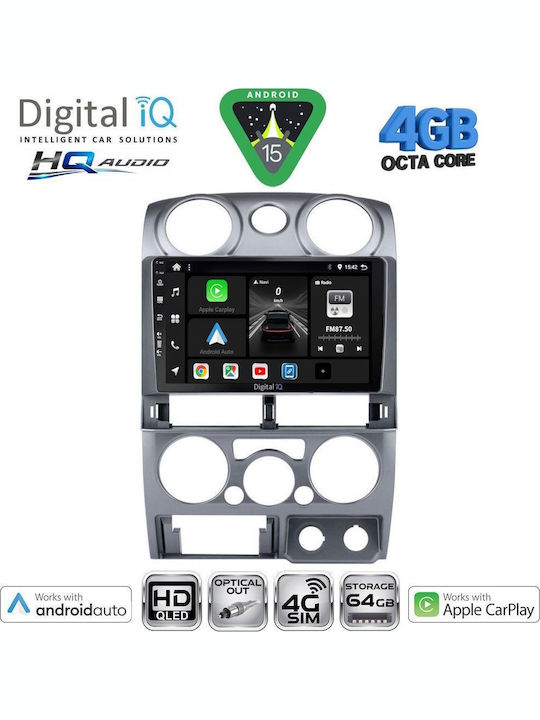 Digital IQ Car Audio System Isuzu D-Max 2008-2012 Bluetooth USB WiFi GPS Apple CarPlay Android Auto with 9" Touch Screen