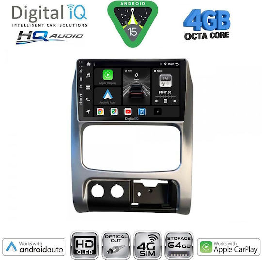 Digital IQ Ηχοσύστημα Αυτοκινήτου για Jeep Cherokee / Liberty 2002-2007 (Bluetooth/USB/WiFi/GPS/Apple-Carplay/Android-Auto) με Οθόνη Αφής 9"