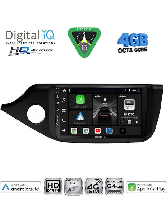Digital IQ Car Audio System for Kia Ceed 2012-2018 Bluetooth USB WiFi GPS Apple CarPlay Android Auto with 9" Touch Screen