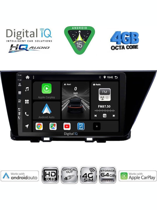 Digital IQ Car Audio System for Kia Niro 2017-2021 (Bluetooth/USB/WiFi/GPS/Apple CarPlay/Android Auto) with 9" Touch Screen