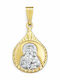 Ioannis Kosmima Pendant Kids Charm with Virgin Mary in 9K Gold AFP-924762Y
