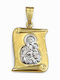 Ioannis Kosmima Pendant Kids Charm with Virgin Mary in 9K Gold AFP-924740Y