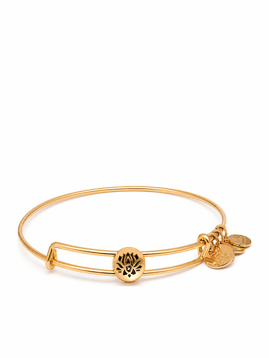 Women's Bracelet with Gold Plated Flower Design 20cm