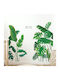Autocolant De Mobilă De Perete Pvc Autoadeziv Bucătărie Design Cu Frunze De Plante Exotice Dimensiune 80 X 77 Cm Original Deals