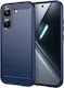 Techsuit Carbon Silikon Bumper Kunststoff Blau (Poco X8 Pro)