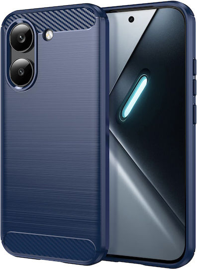 Techsuit Carbon Silikon Bumper Kunststoff Blau (Poco X8 Pro)