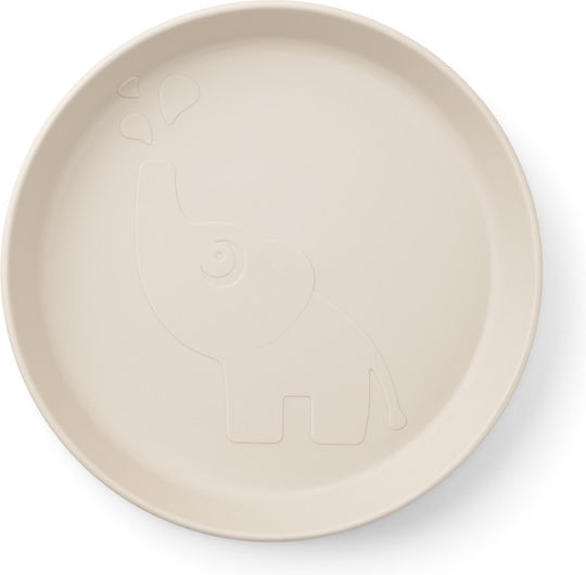 Done by Deer Children's Food Plate Elphee from Plastic Beige