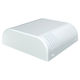 Wall Mount Plastic Construction Box 80x80x25mm White