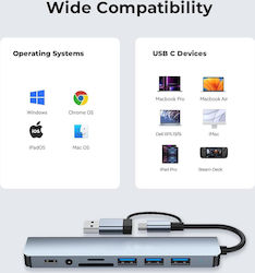 Usb Hub 8 In 1 Bc 1.2 Type-c/usb 8 Port Tf Sd Audio 3.5 Type-c Usb 3.0/3xusb 2.0 021613 Usb Hub 8 In 1 Bc 1.2 Type-c/usb 8 Port Tf Sd Audio 3.5 Type-c Usb 3.0/3xusb 2.0 021613
