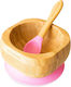 Eco Rascals Bamboo Feeding Set with Anti-Slip Base Beige 2pcs