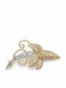 Brosche Blume aus Gold 14K Gelbe