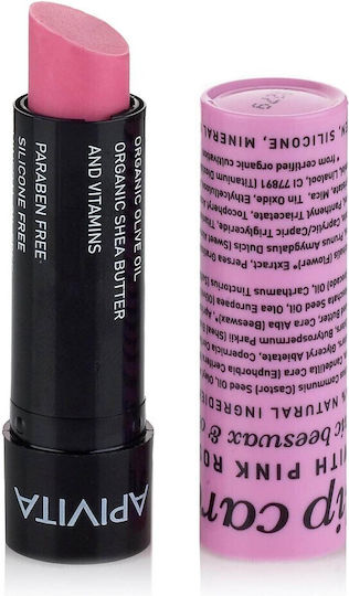 Apivita Lip Balm Pink Rose 4.4gr