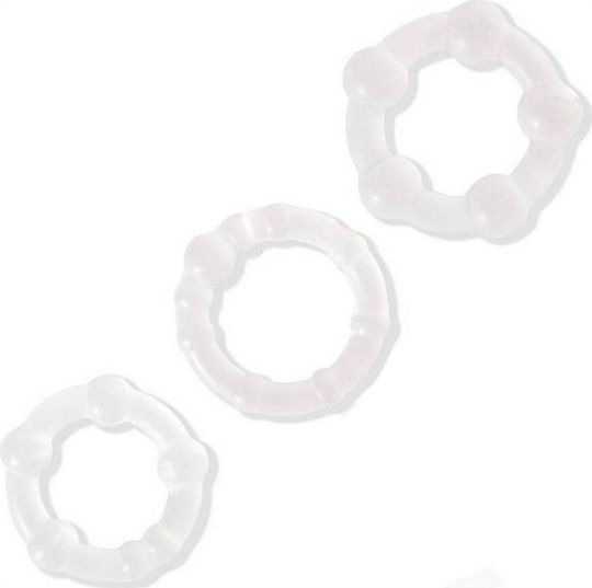 Aph Δαχτυλίδια Στύσης Πέους Set 3tmx Διάφανο Penis Cockring Rings