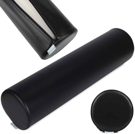 Habys Cylindrical Back Pillow 60x18x12cm In Black Colour G-KSWAK015005