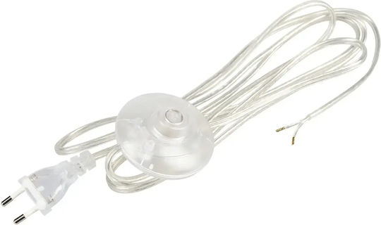 Кабел Button Plug Прозрачен 2.5м 2x0.75 1924 Tr