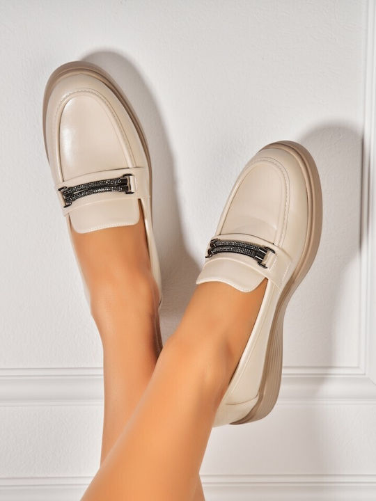 Seastar Shoes Дамски Мокасини в Бежов Цвят