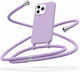 Калъф Силиконов Кораж Iphone 17 Pro Лилав Mobicase