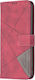 Tel1 Tcl 40 Se Magnetic Buckle Rhombus Θήκη Βιβλίο Red