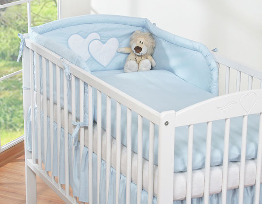 Bobono Set Pentru Patut Blue Hearts 3 Bucăți