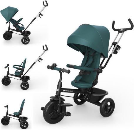 Kinderkraft Aston 2 Plus Μετατρεπόμενο με Χειρολαβή Γονέα για 5+ Ετών Πράσινο