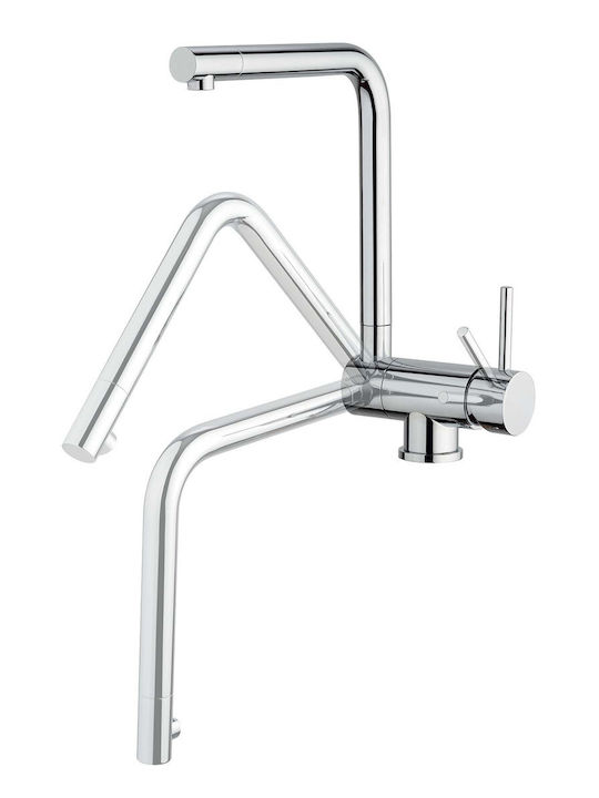 Sanitec Mix 2024s Kitchen Faucet Counter U-Shaped Silver